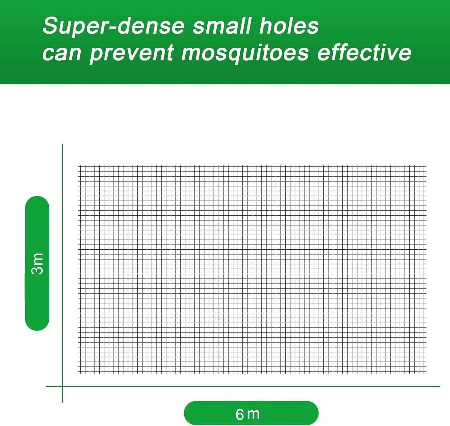Thumbnail 1 de Pobuu Garden Netting Fine Mesh 3m x 6m – Mosquito, Bird & Insect Screen for Plants