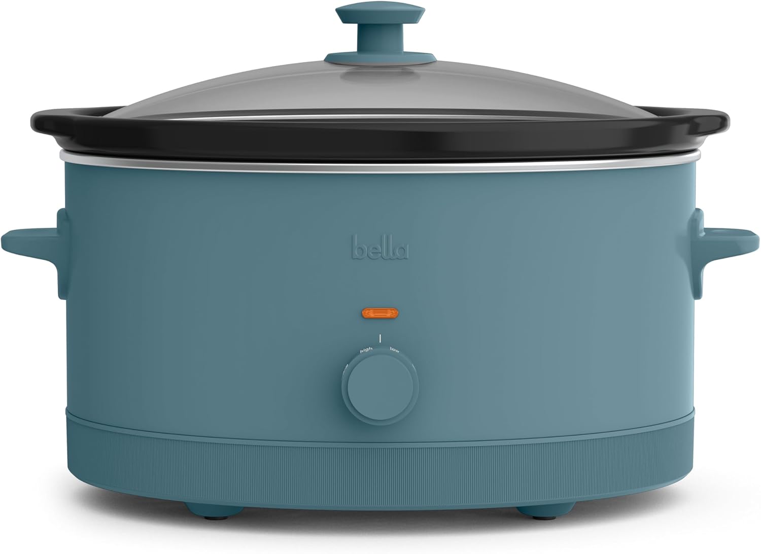 Detalle de bella 6.0 Qt Manual Slow Cooker with Ceramic Nonstick Coating, 3 Heat Settings, Dishwasher-Safe Stoneware