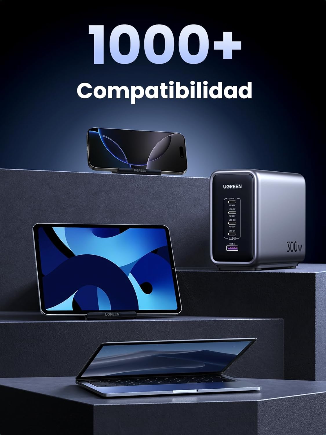 Thumbnail 6 de UGREEN Nexode 300W Cargador USB C con 5 Puertos ⚡