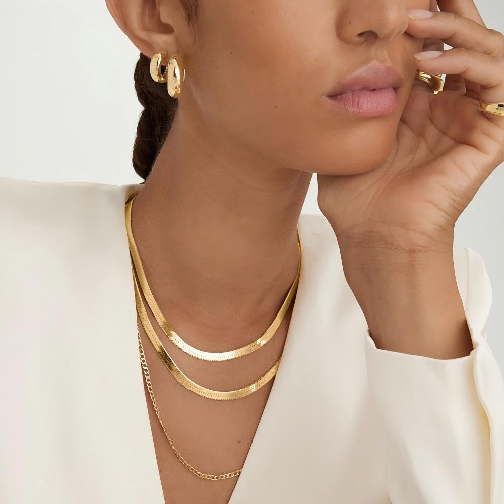 Detalle de DEARMAY Herringbone Necklace, 3mm