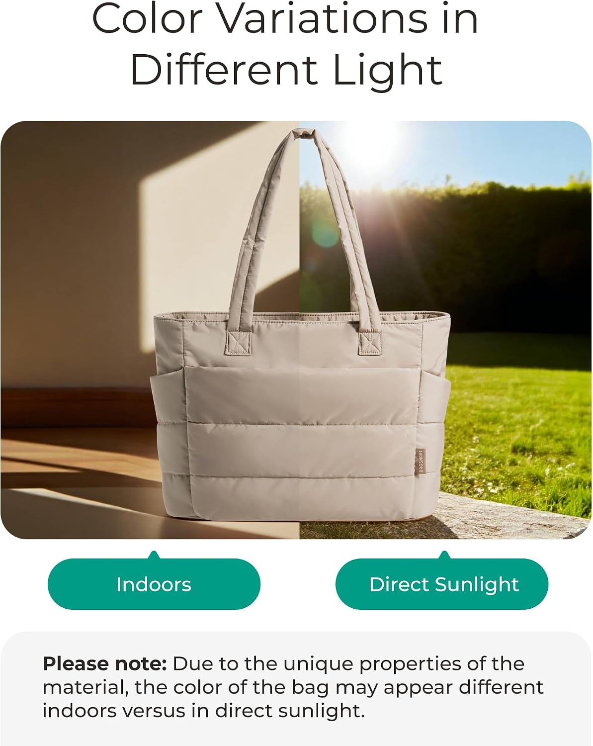 Thumbnail 3 de BAGSMART Lightweight Women’s Handbag with Compartments