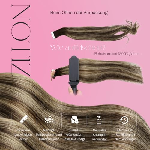 Thumbnail 4 de Moresoo Tape-in Extensions Echthaar 55 cm, 20 Stk. 💇♀