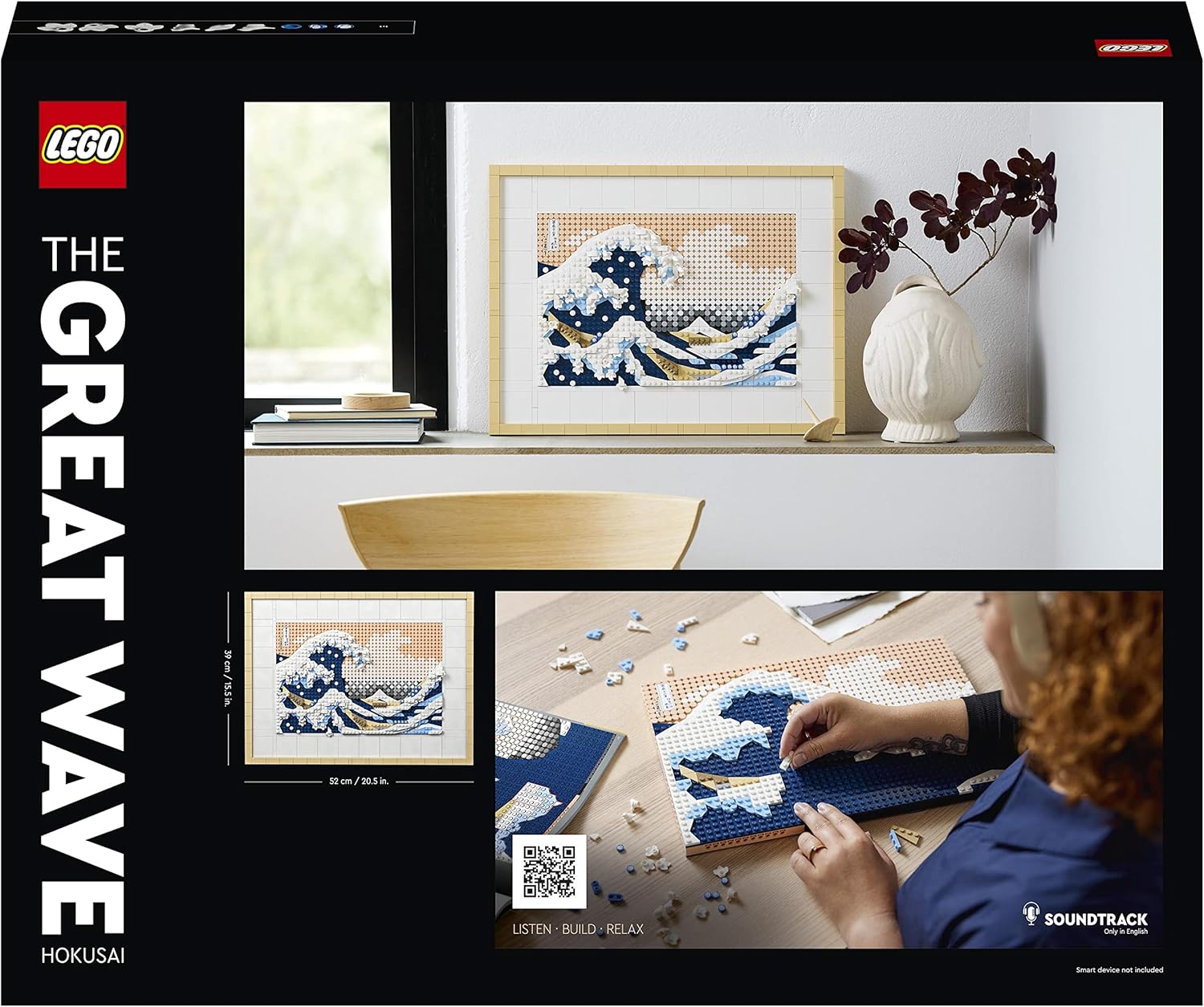 Thumbnail 6 de LEGO 31208 Art Hokusai – The Great Wave: 3D Wall Art Kit for Adults