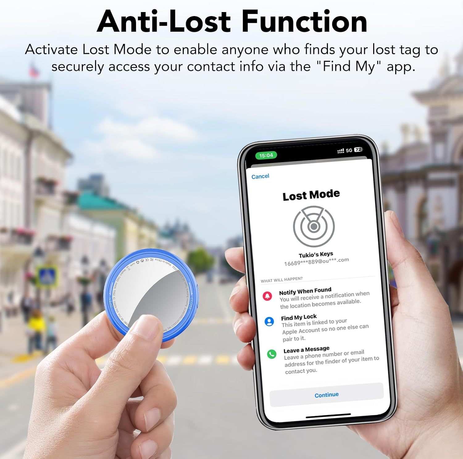 Detalle de Air Tracker Tags 4 Pack 100dB Finder