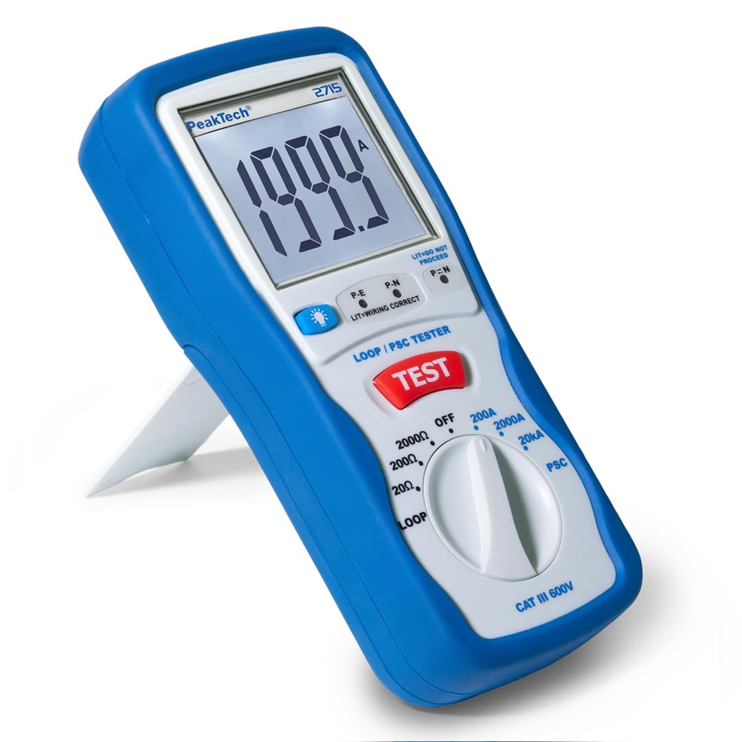 Thumbnail 6 de PeakTech P 2715 – Digitaler PSC-Schleifentester mit LCD-Display