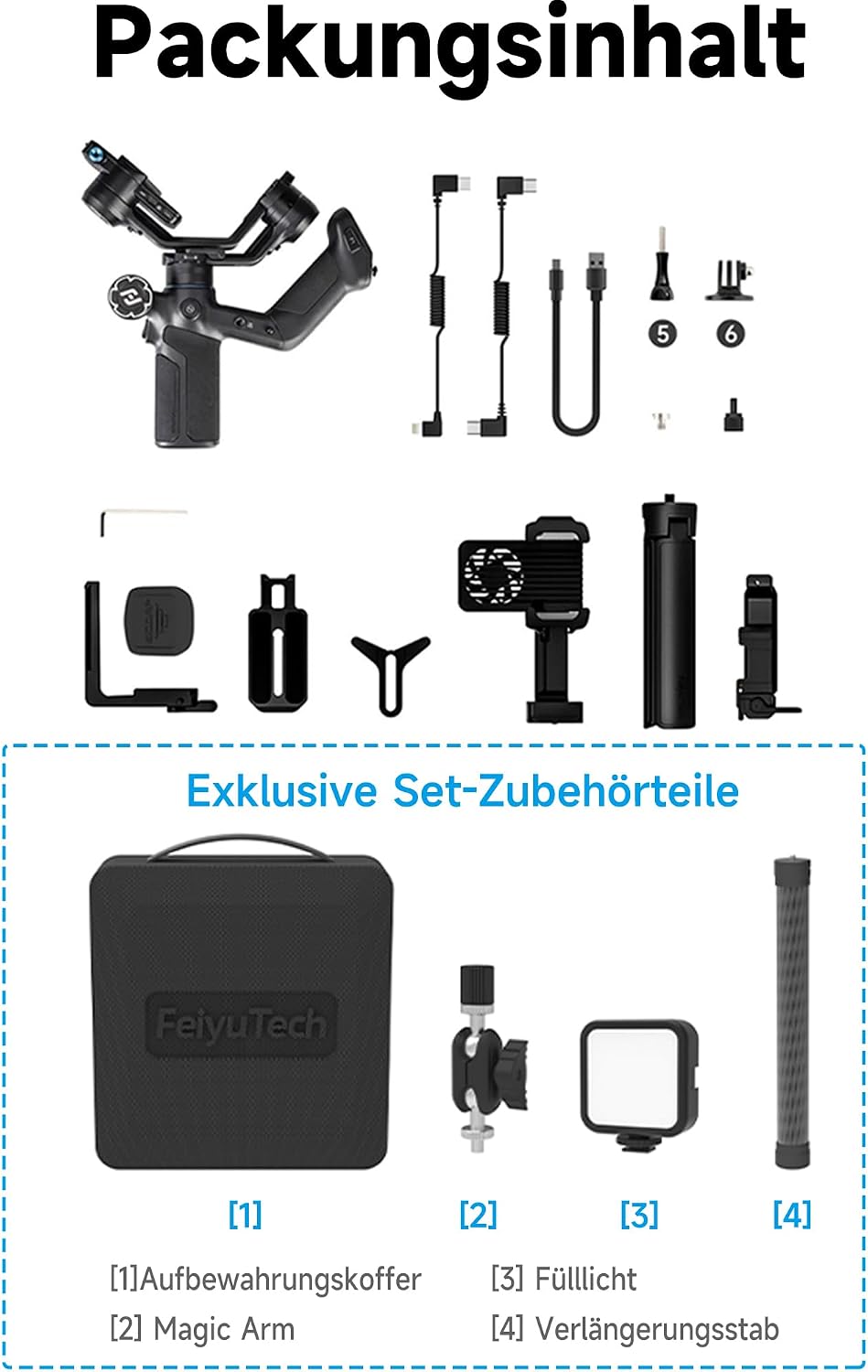 Detalle 2 de FeiyuTech SCORP Mini 3 Pro Gimbal
