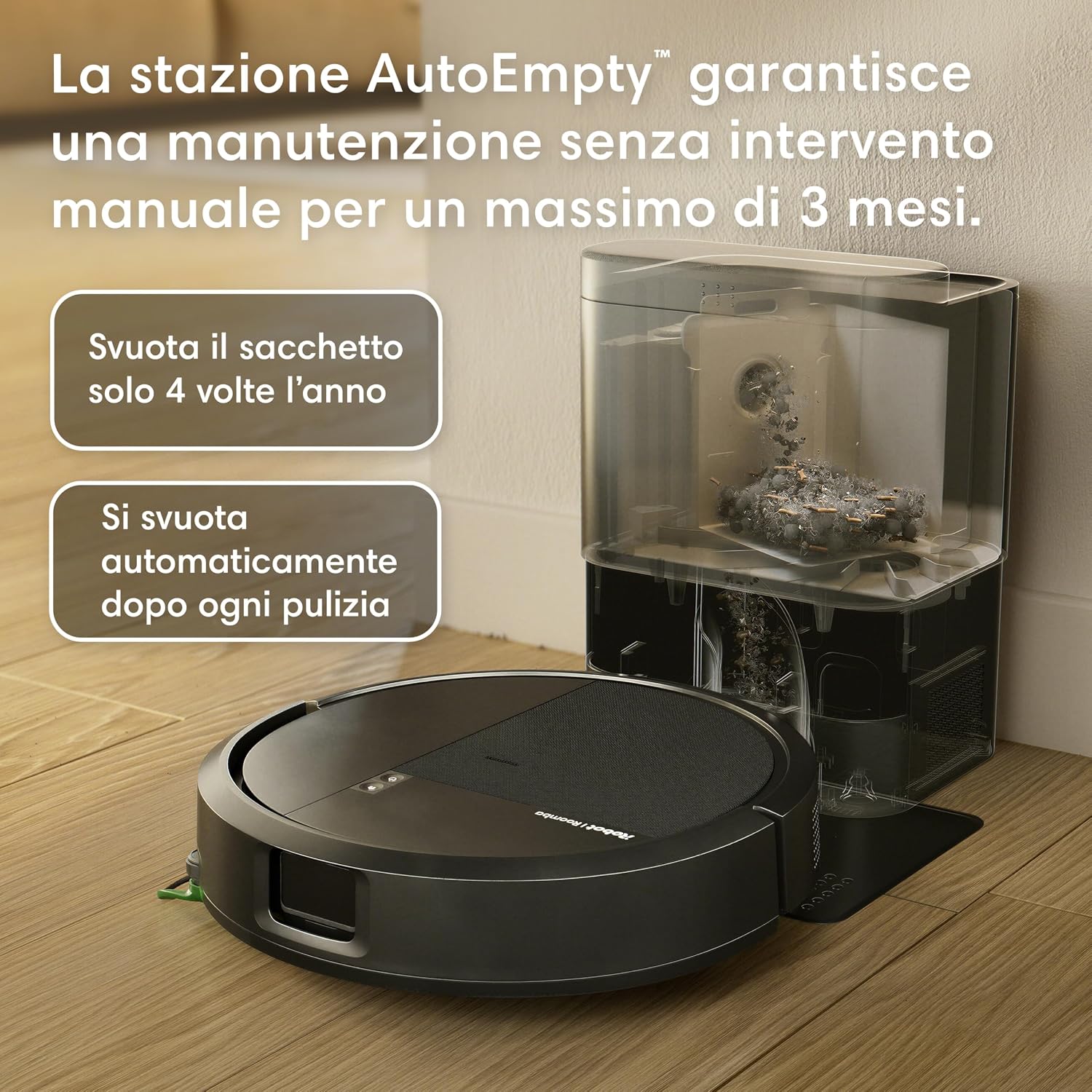 Thumbnail 1 de iRobot Roomba 115 Combo: Robot aspirapolvere lavapavimenti 2 in 1 con AutoEmpty™ Dock