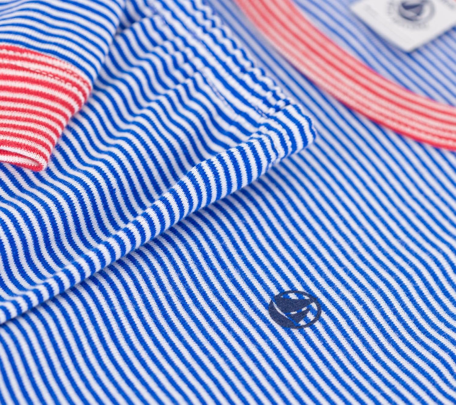 Thumbnail 3 de Petit Bateau Pyjama garçon en coton à rayures à manches longues