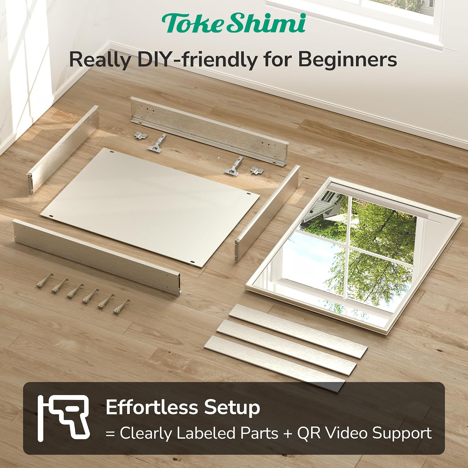 Thumbnail 3 de TokeShimi 14 x 18 Medicine Cabinet with Beveled Aluminum Frame