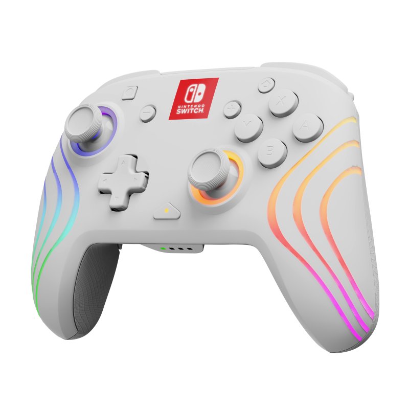 Thumbnail 1 de Gamepad inalámbrico y alámbrico Blanco LED Multicolor para Nintendo Switch – PDP