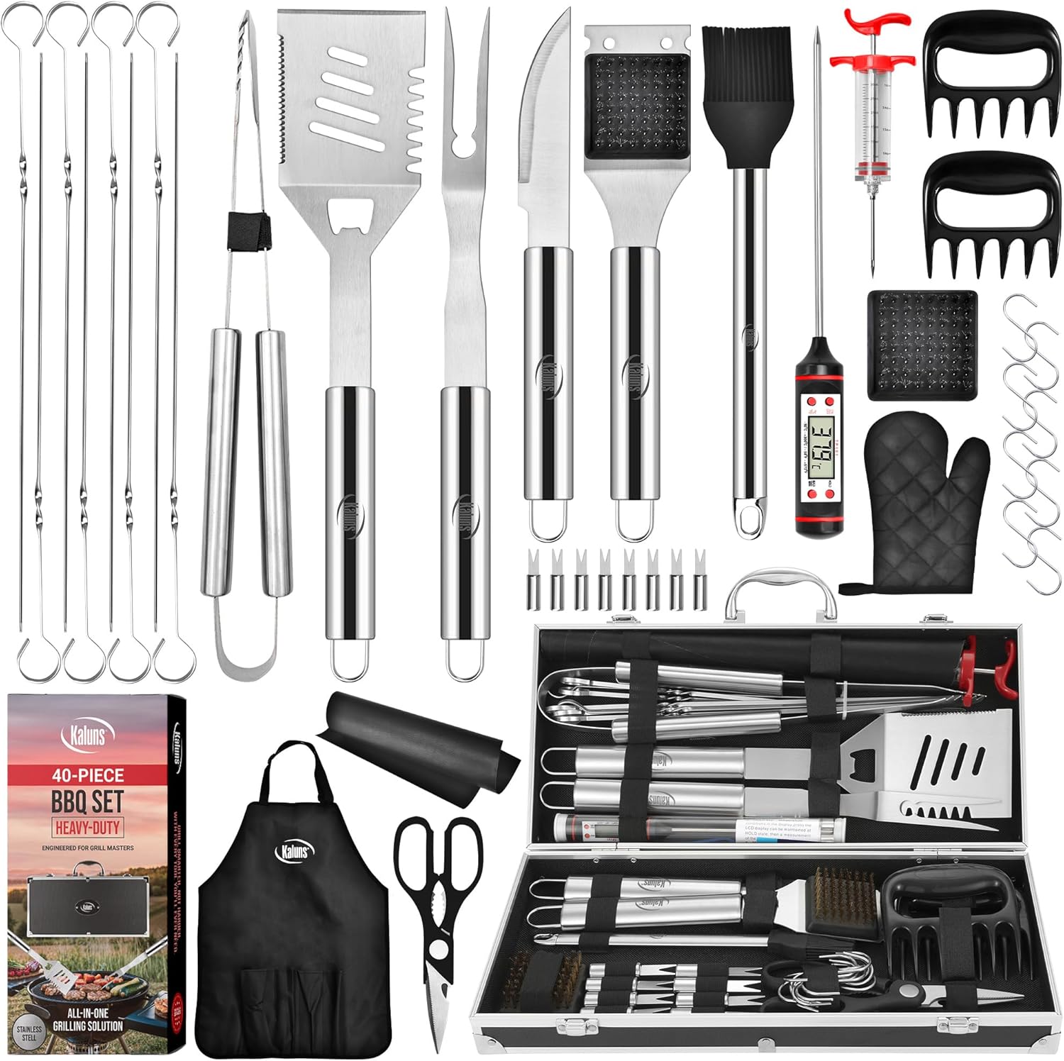 Kaluns 40-Piece BBQ Grill Set 🍖