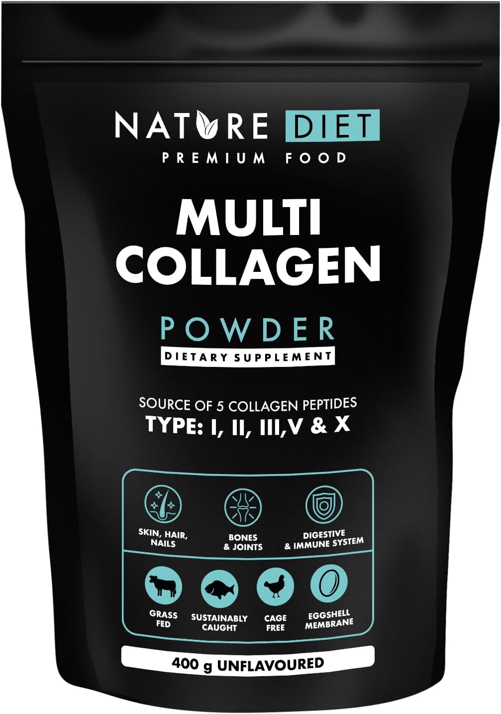 Detalle de Nature Diet Multi Colágeno 400 g en polvo