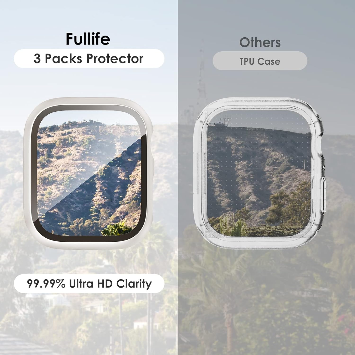 Thumbnail 1 de Fullife 3 Pack 40mm Screen Protector for Apple Watch Series 6/5/4/SE (2020–2025) with 9H Tempered Glass