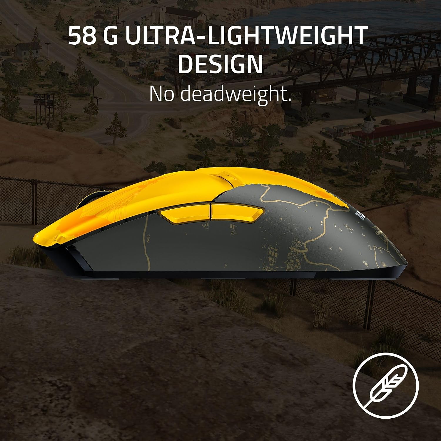 Detalle de Razer Viper V2 Pro: Ultra-Light Wireless Esports Mouse (PUBG Edition)
