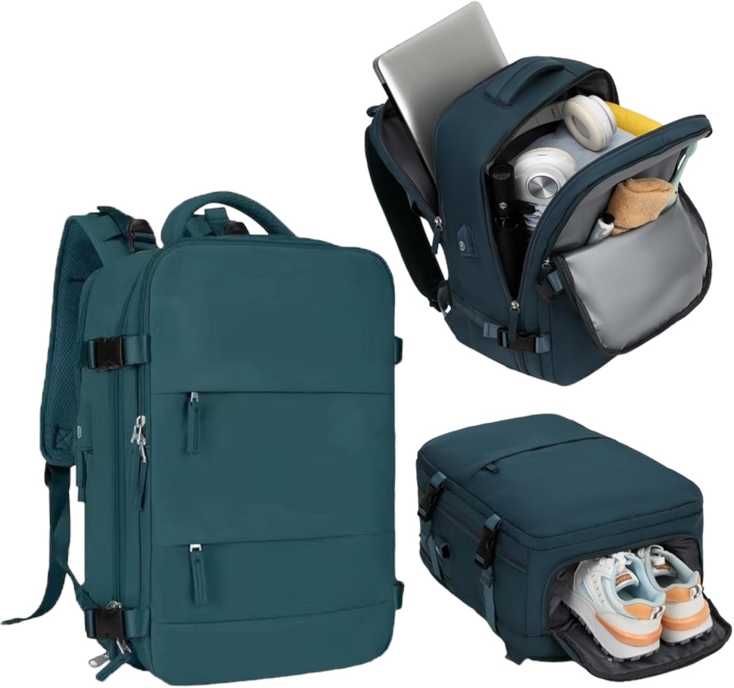 Thumbnail 5 de Mi Ko Mi Ka Mochila de Viaje Grande 2210 (266-003): Resistente al Agua con Compartimento para Zapatos y Puerto USB
