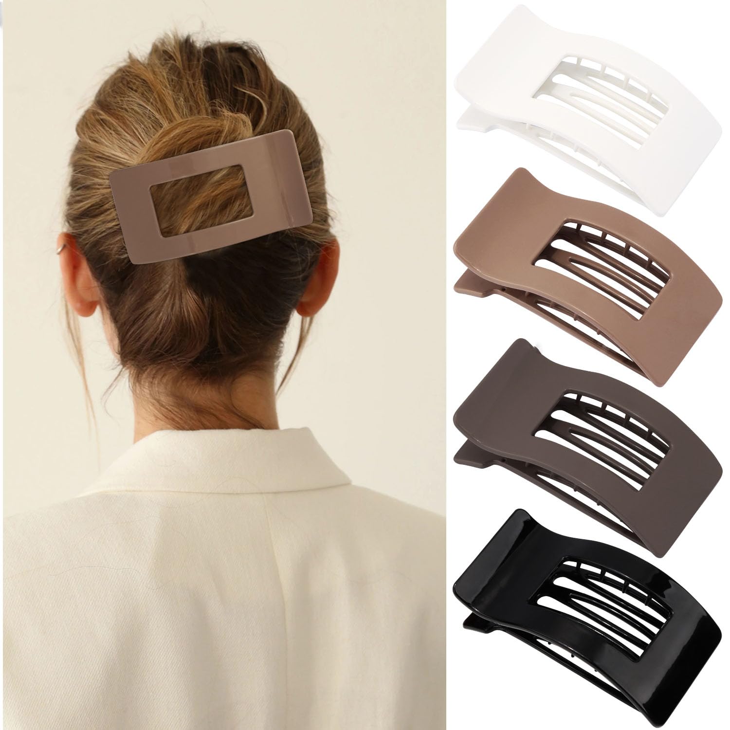 Detalle de Velscrun Flat Hair Clips 3.3-Inch