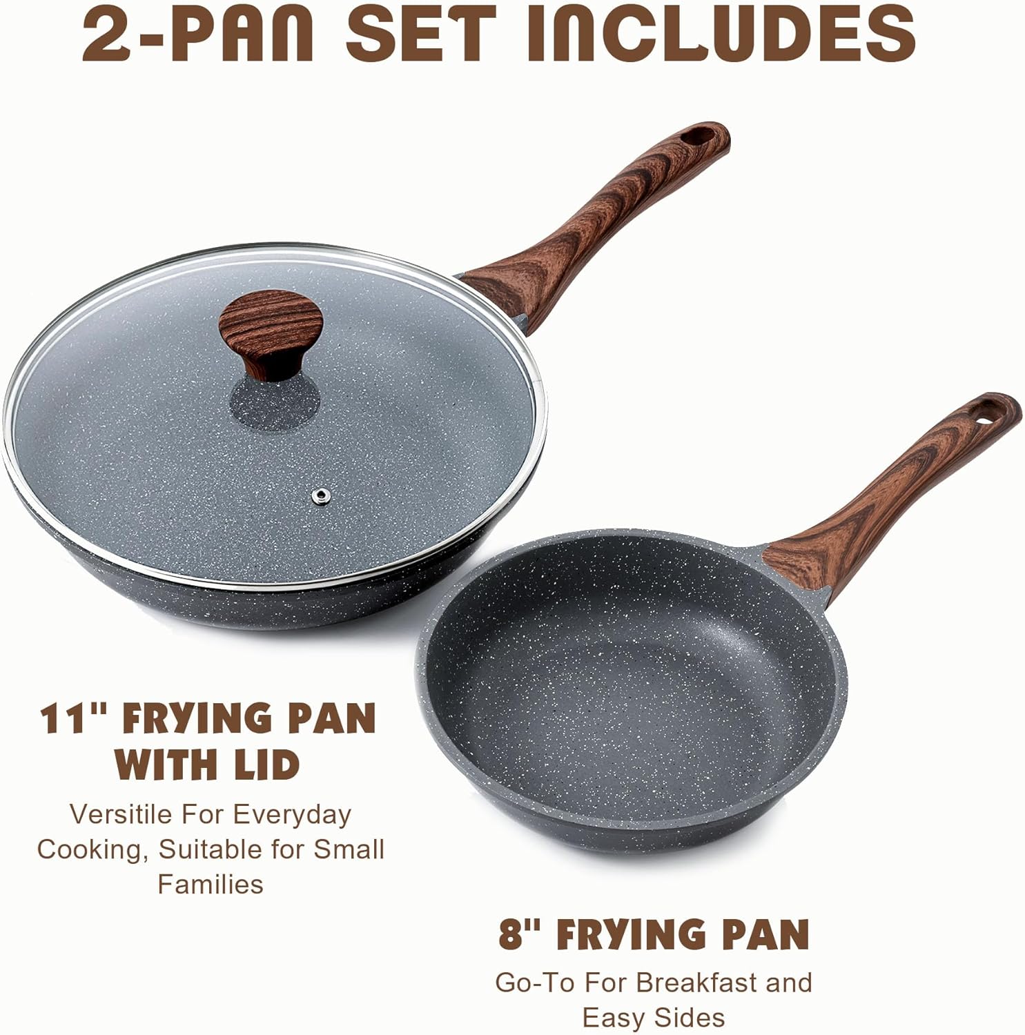 Detalle de SENSARTE Nonstick Frying Pan 8+11Inch
