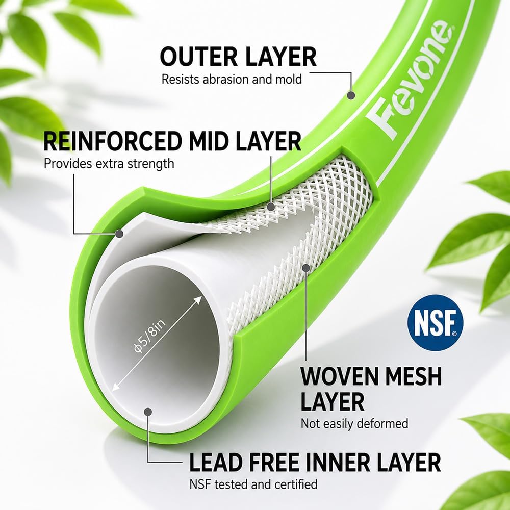 Detalle de FEVONE Garden Hose 50 ft