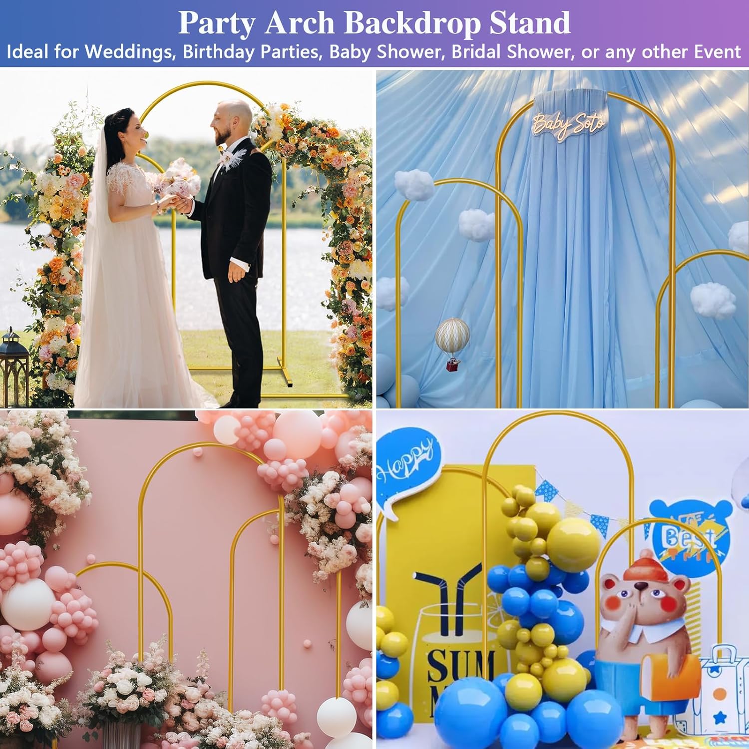 Thumbnail 4 de Hemmotop Arch Backdrop Stand 6/5/4FT 🎉