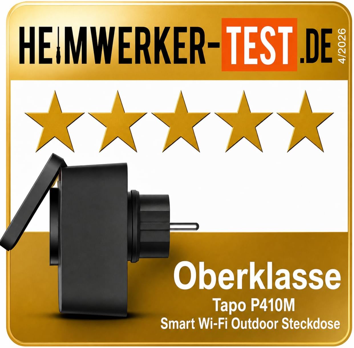 Detalle 2 de Tapo P410M WLAN Outdoor Steckdose mit Stromzähler (IP54, Matter, 2,4 GHz)