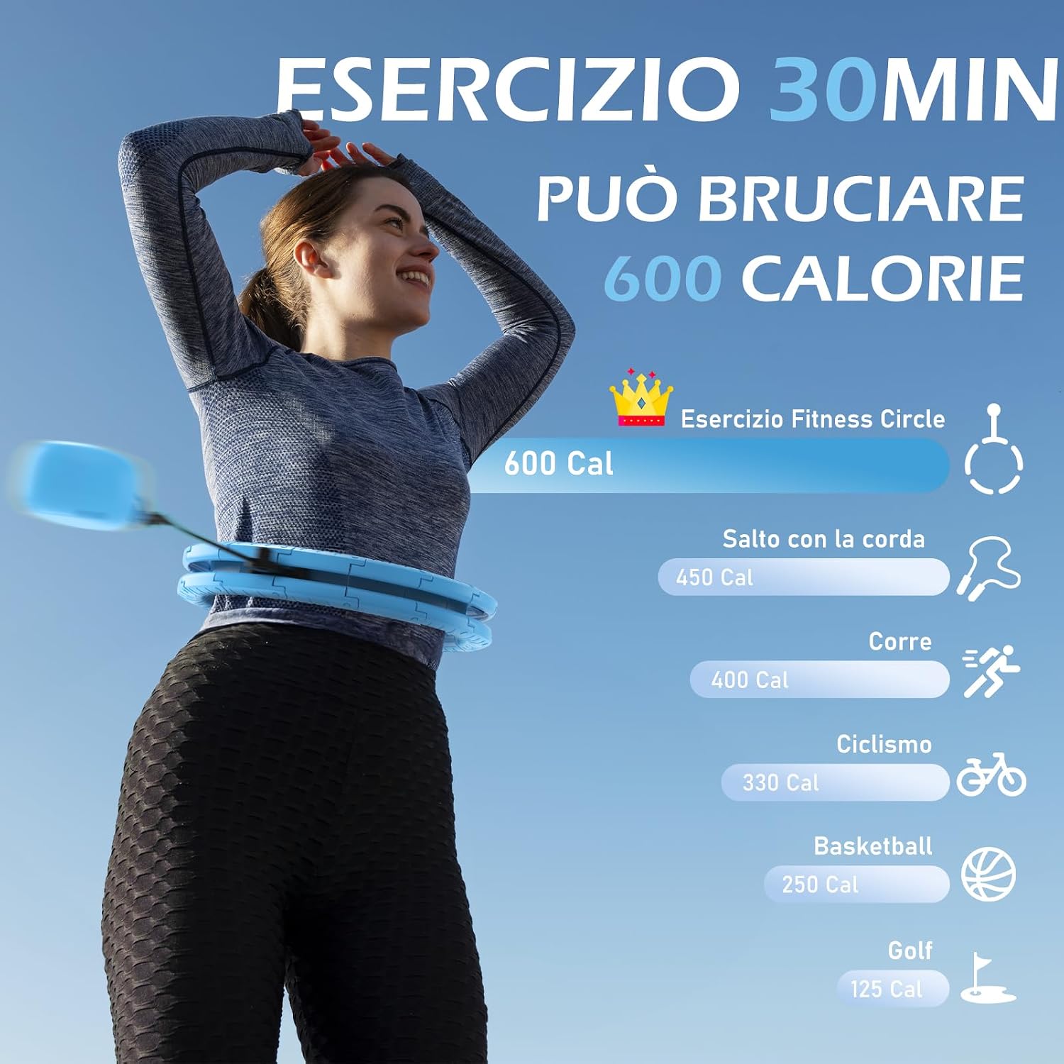 Thumbnail 5 de JLoibao Smart Hula Hoop 132 cm
