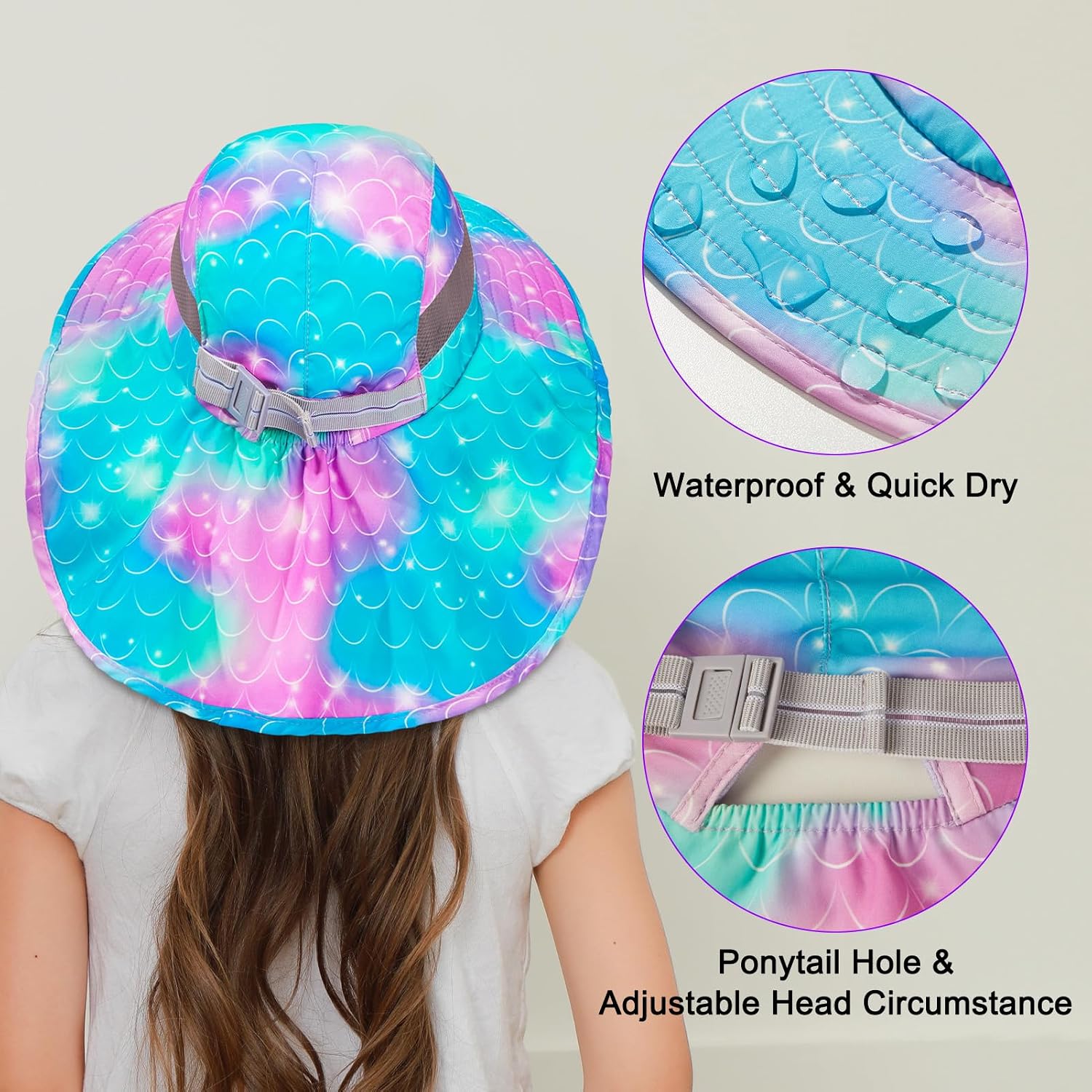 Thumbnail 3 de MHJY Kids sun hat, UV protection 2-9 years