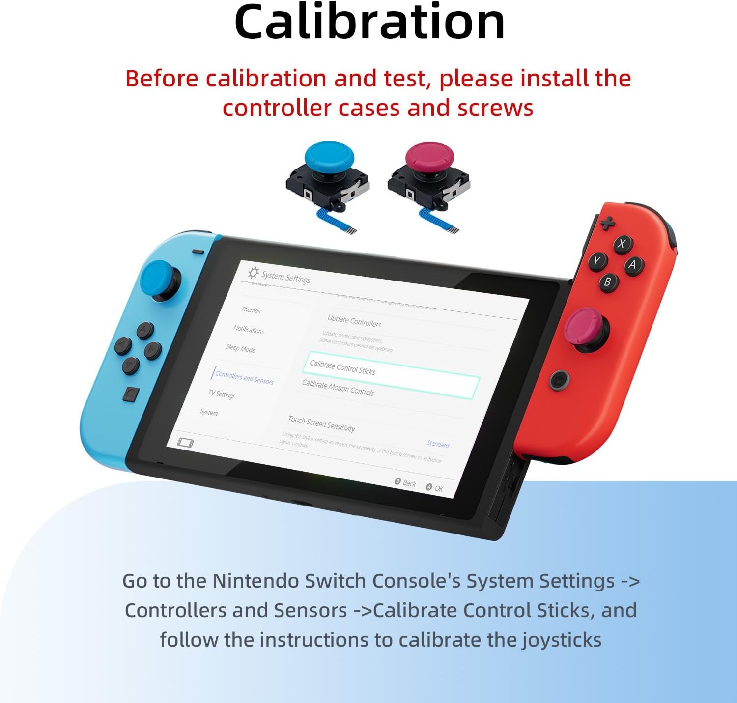 Detalle de Wigearss 3D Sostituzione Joystick Analogico per Switch