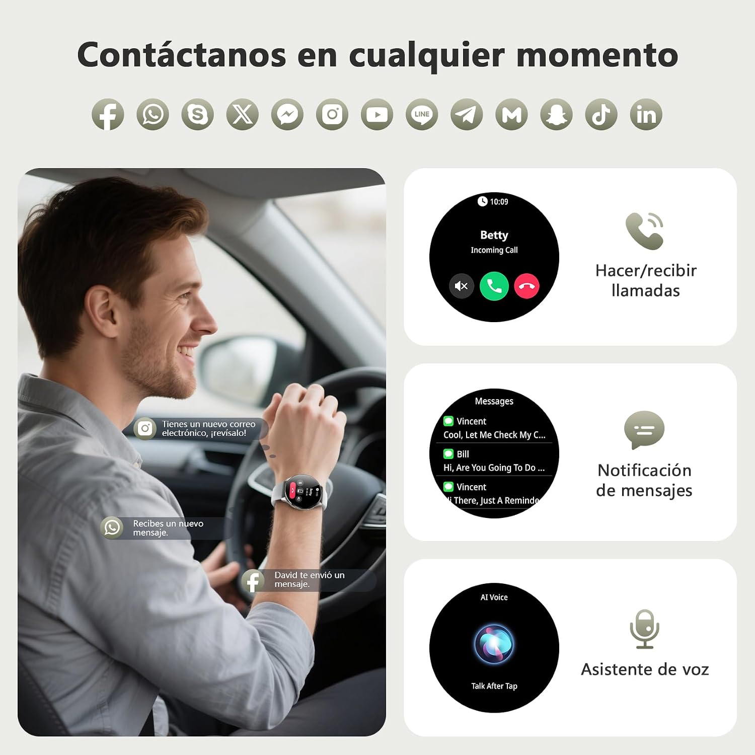 Detalle 2 de Blackview Smartwatch Pantalla AMOLED 1.43
