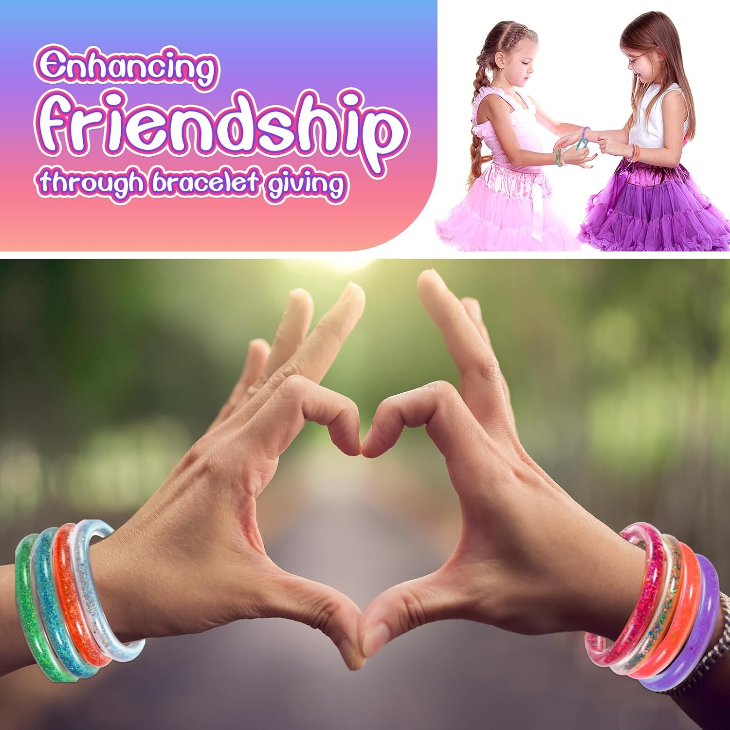 Thumbnail 1 de HappyKidsClub Funblitz kit bracelets 5–9 ans 🎨