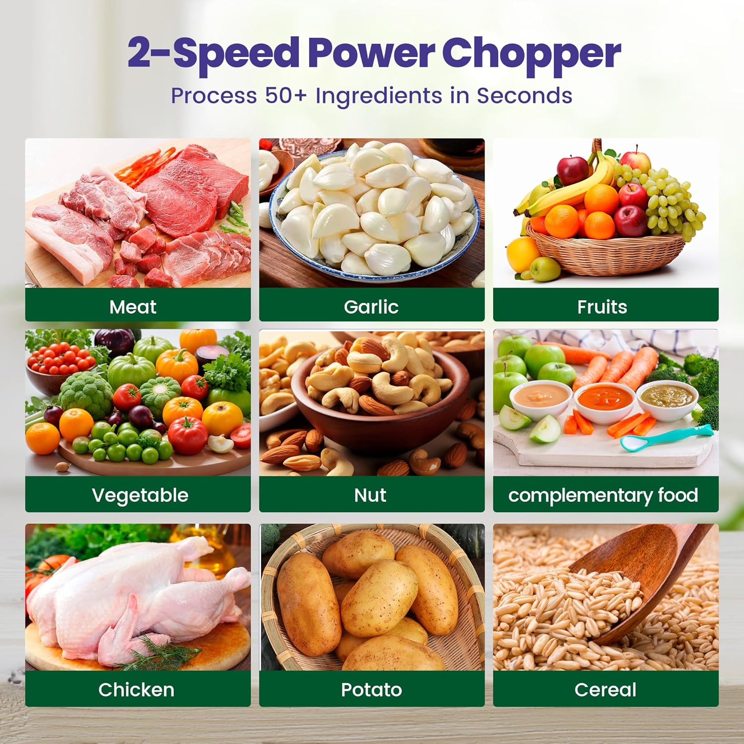 Thumbnail 5 de BUMET Electric food processor 500W with 8cup bowls 🍽