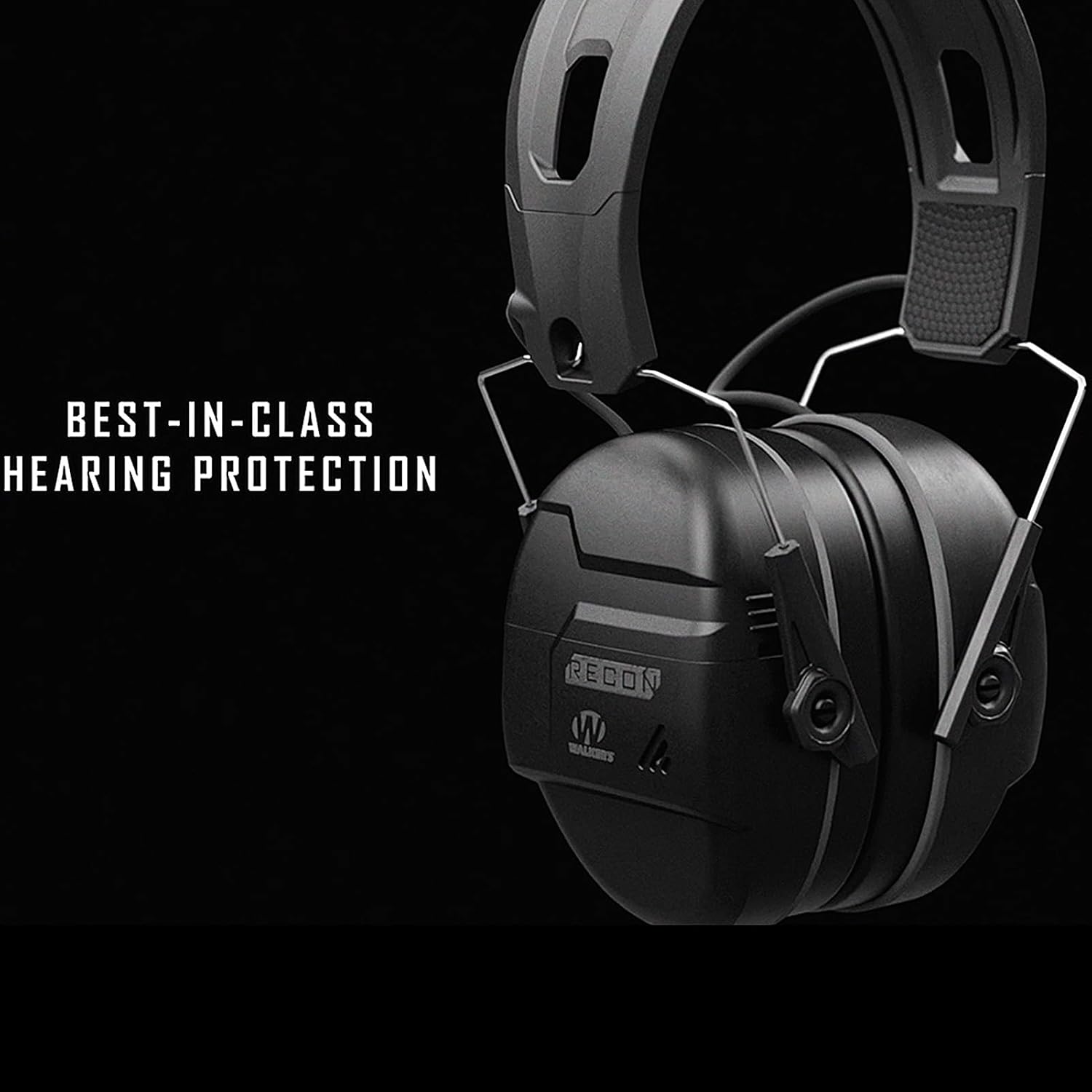 Detalle de Walker’s Recon Digital Muffs: Durable IPX4 Hearing Protection with HD Speakers