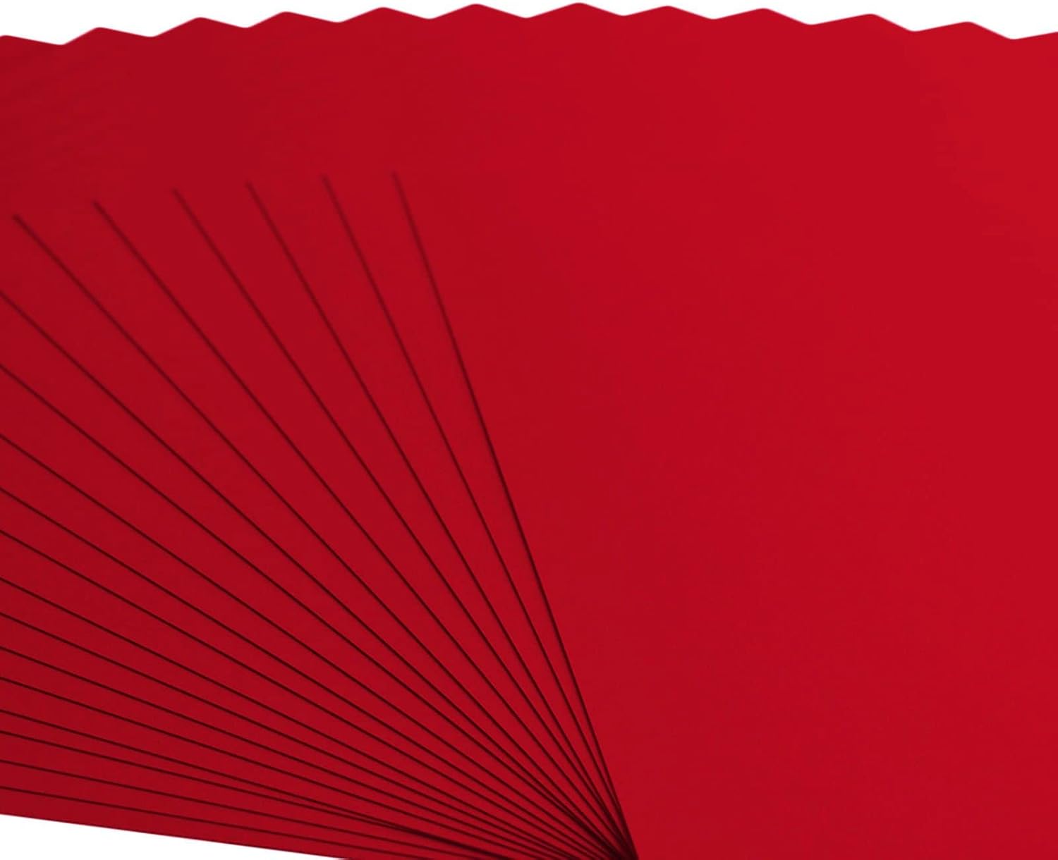 Detalle de Florence Papier Cartonné Rouge Lisse 30,5 x 30,5 cm – 20 feuilles, 216 g/m²