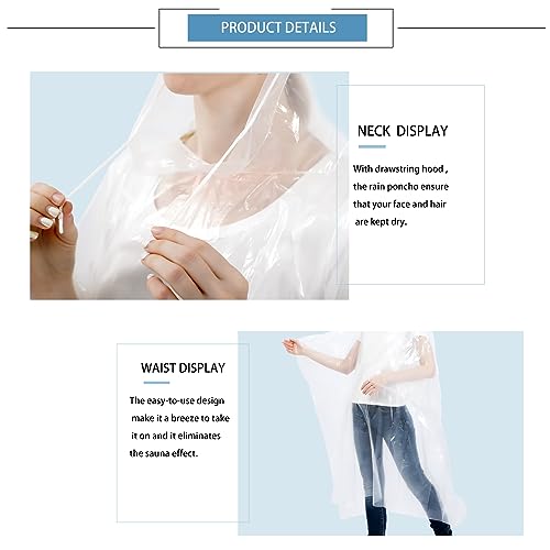 Thumbnail 2 de SWOGAA Disposable Rain Ponchos for Adults & Kids – Extra Thick 6 Pack