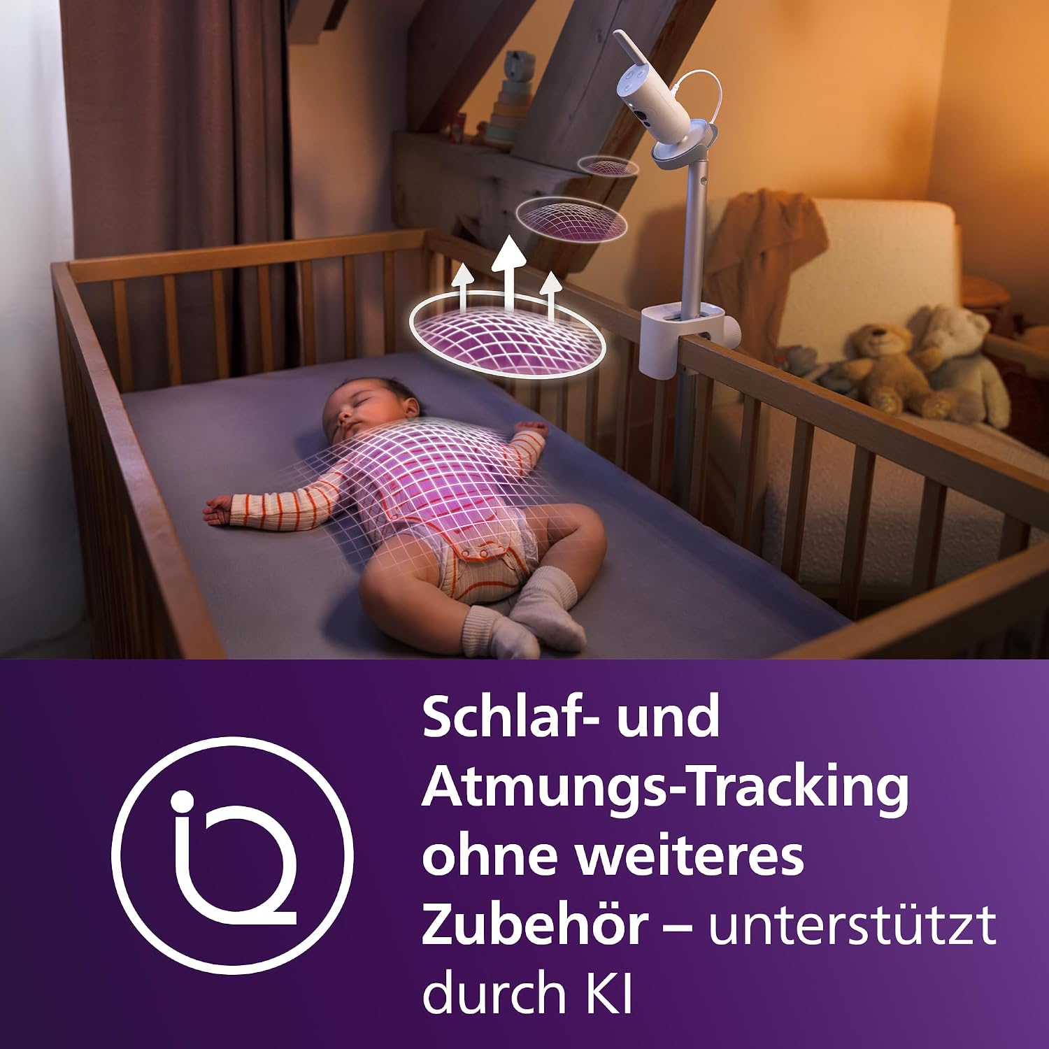 Thumbnail 1 de Philips AVENT SCD973/26 Babyphone 5 Zoll