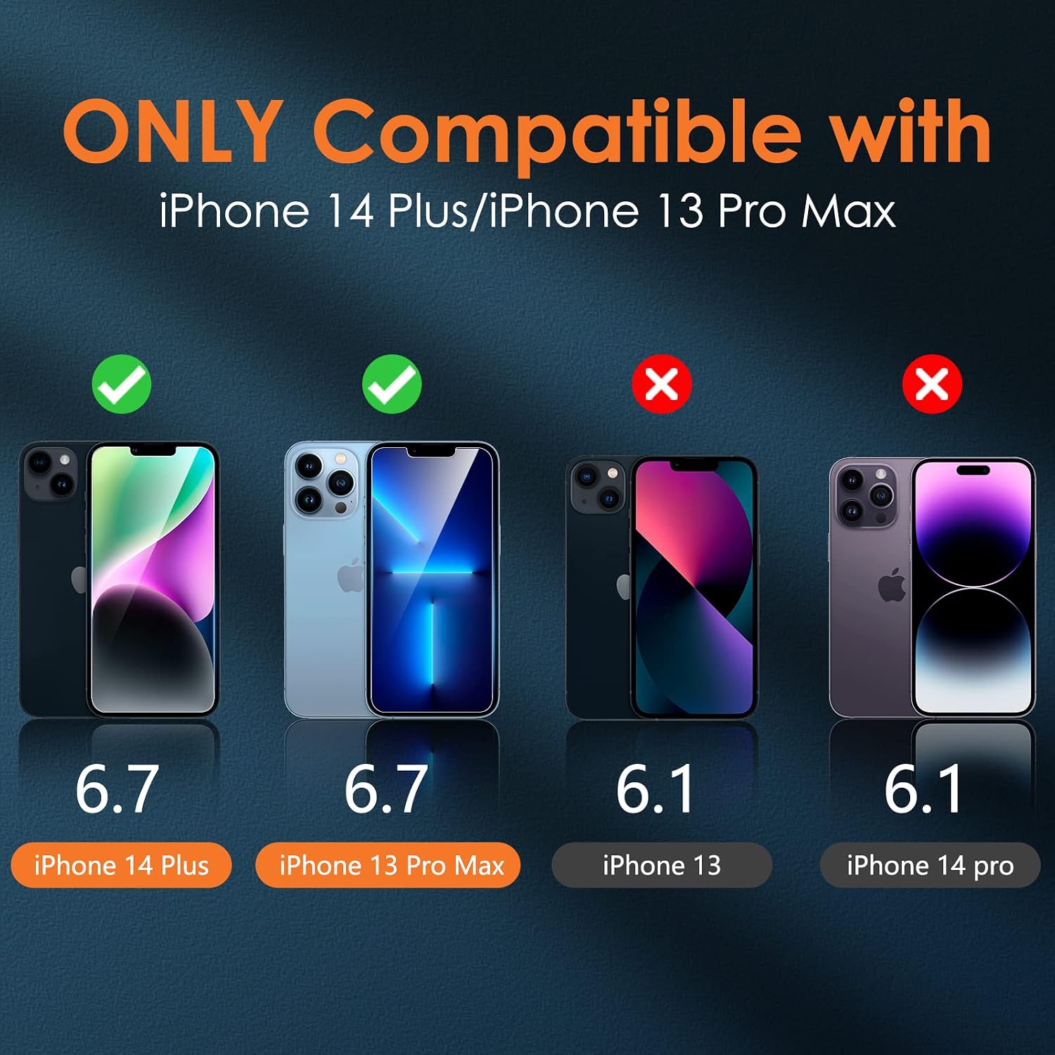 Detalle 2 de YMHML Privacy Screen Protector for iPhone 14 Plus