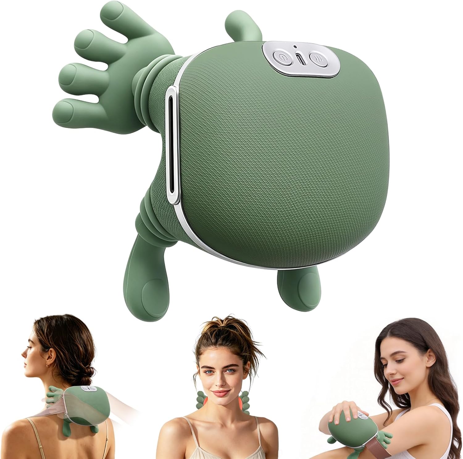 Detalle de 4D Massage Électrique du Cou avec Chauffage – Compagnon ergonomique pour les épaules et la nuque