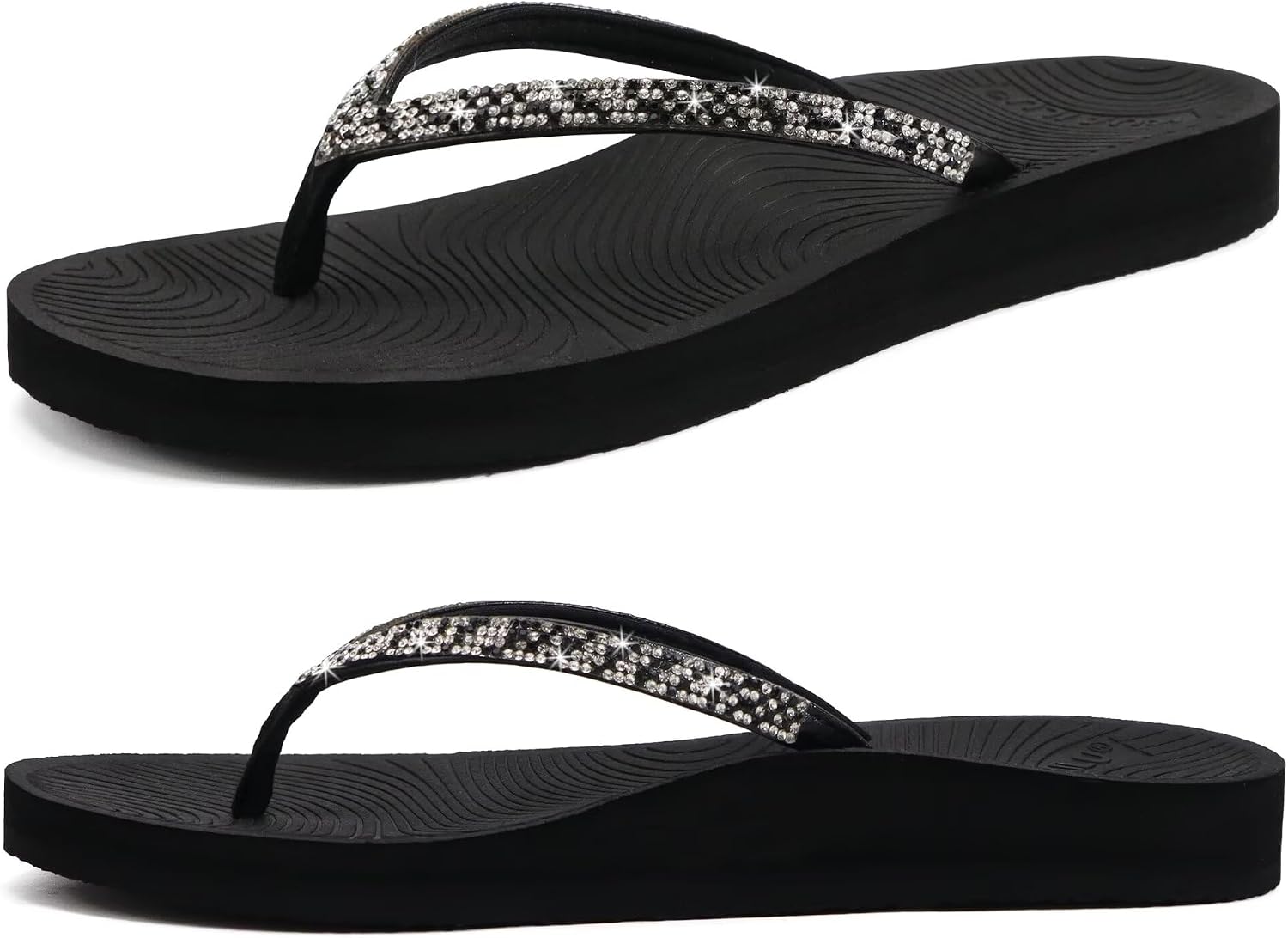 Thumbnail 6 de KuaiLu Rhinestone Flip Flops 2026 for Women 👡