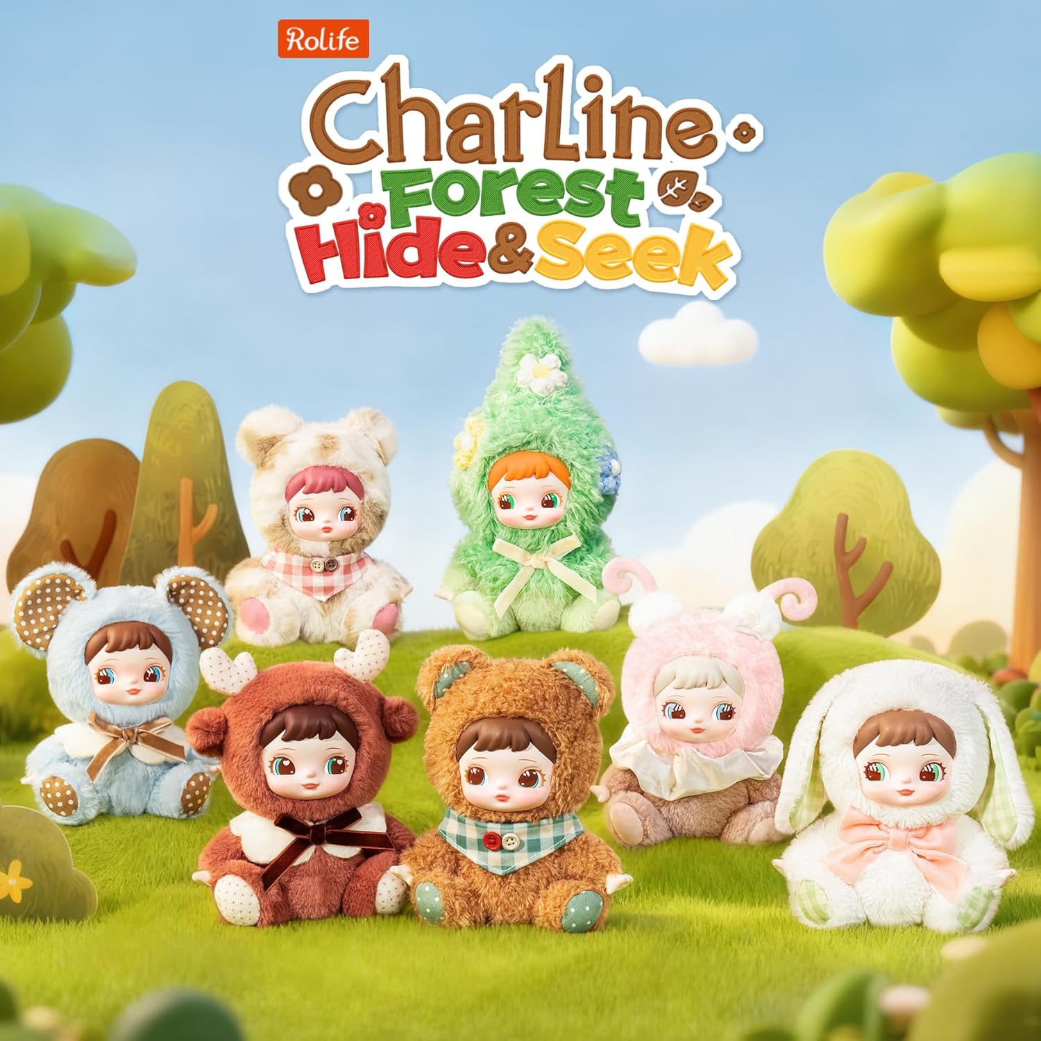 Thumbnail 1 de Rolife Charline Forest : Figurine peluche surprise, collection Charline