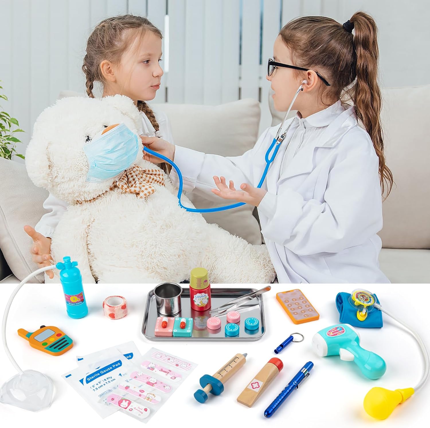 Thumbnail 3 de Sundaymot Doctors Set 34-piece kids doctor kit