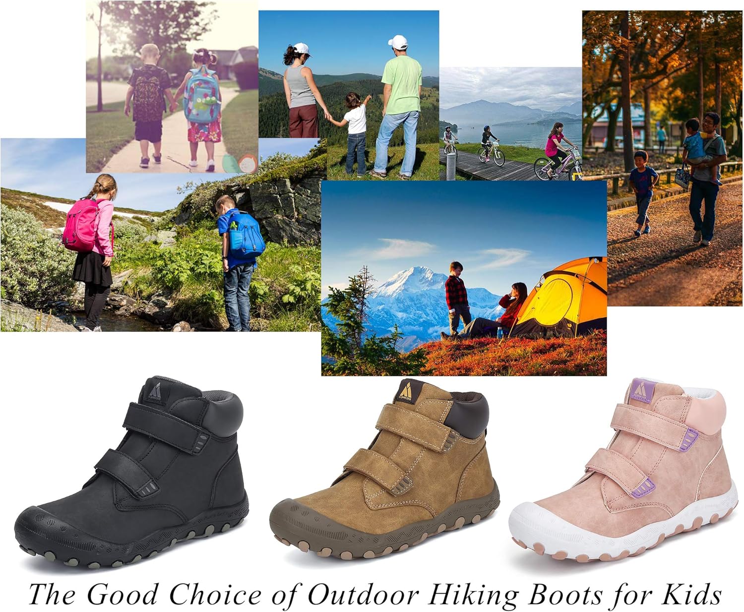 Thumbnail 6 de Mishansha Kids Hiking Boots: Water-Resistant, Anti-Collision Non-Slip Outdoor Footwear for Toddlers and Kids