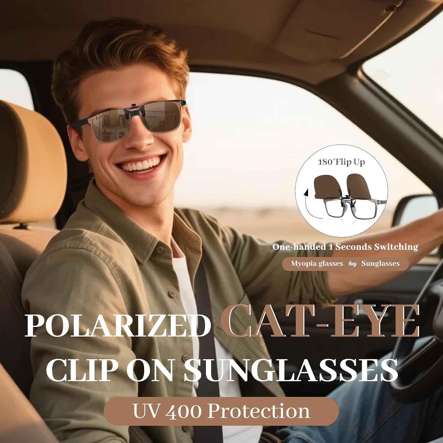Detalle 2 de LUFF Clip-on Sonnenbrille Polarisierte