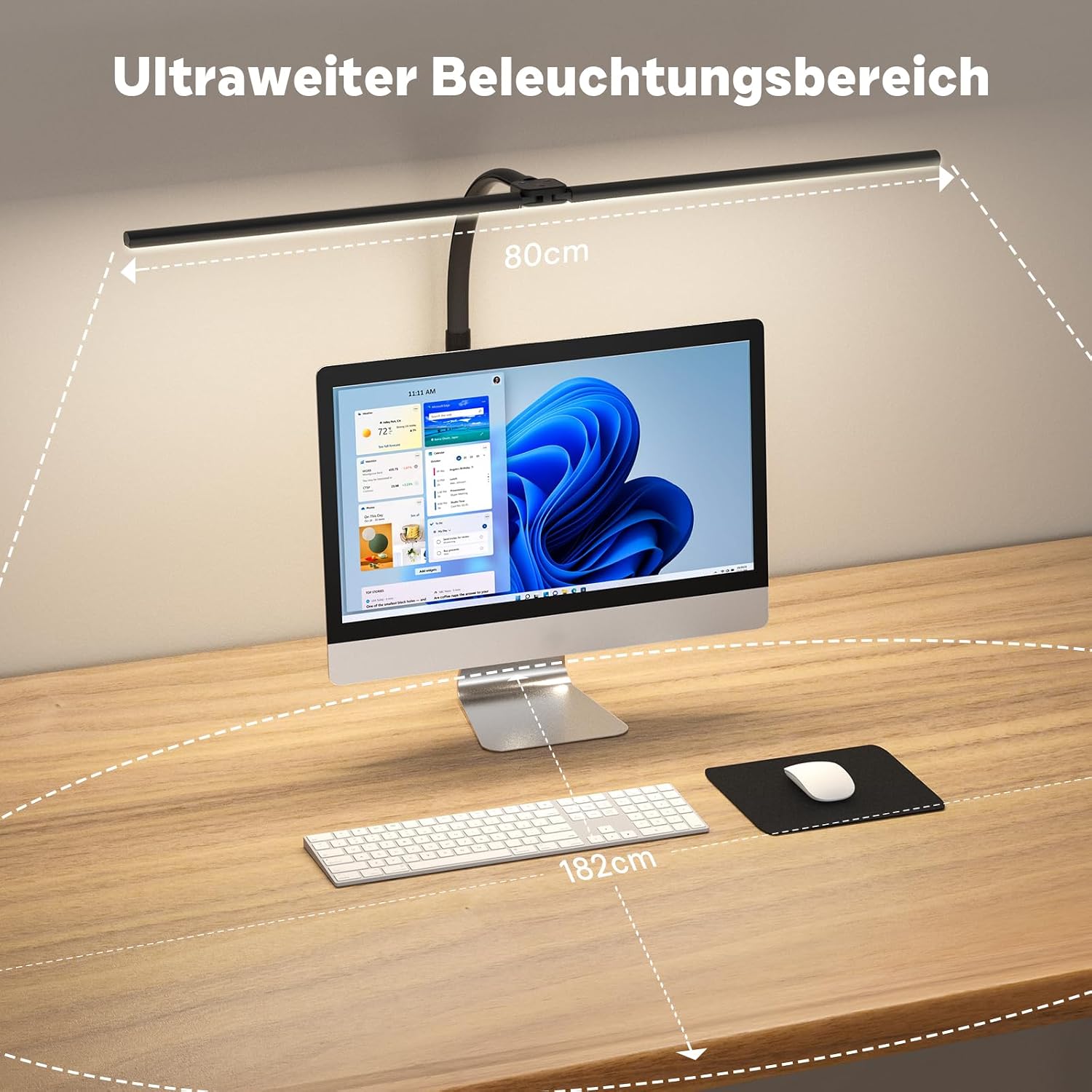 Detalle de APMIEK Doppelkopf Schreibtischlampe 24W LED