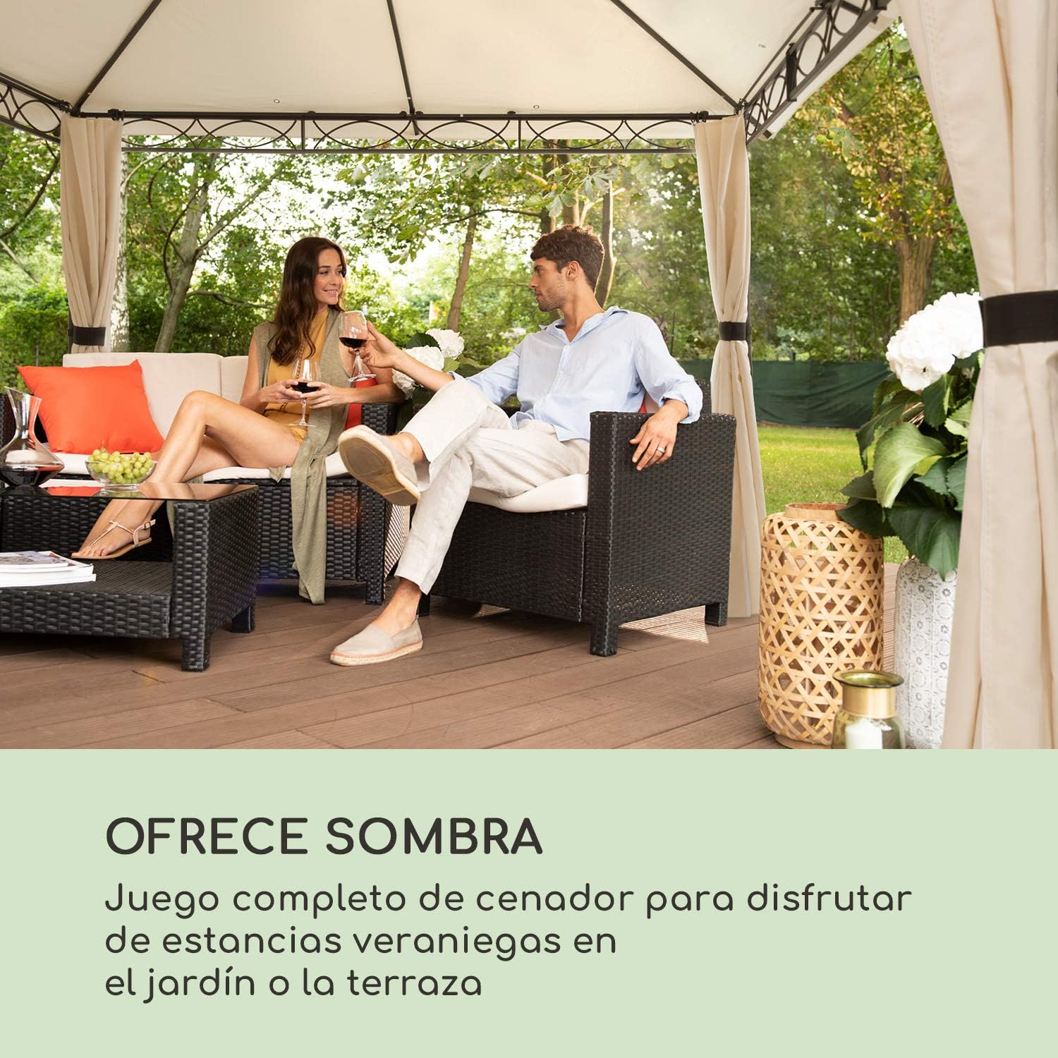 Detalle 2 de Blumfeldt Mondo Pergola Carpa de jardín