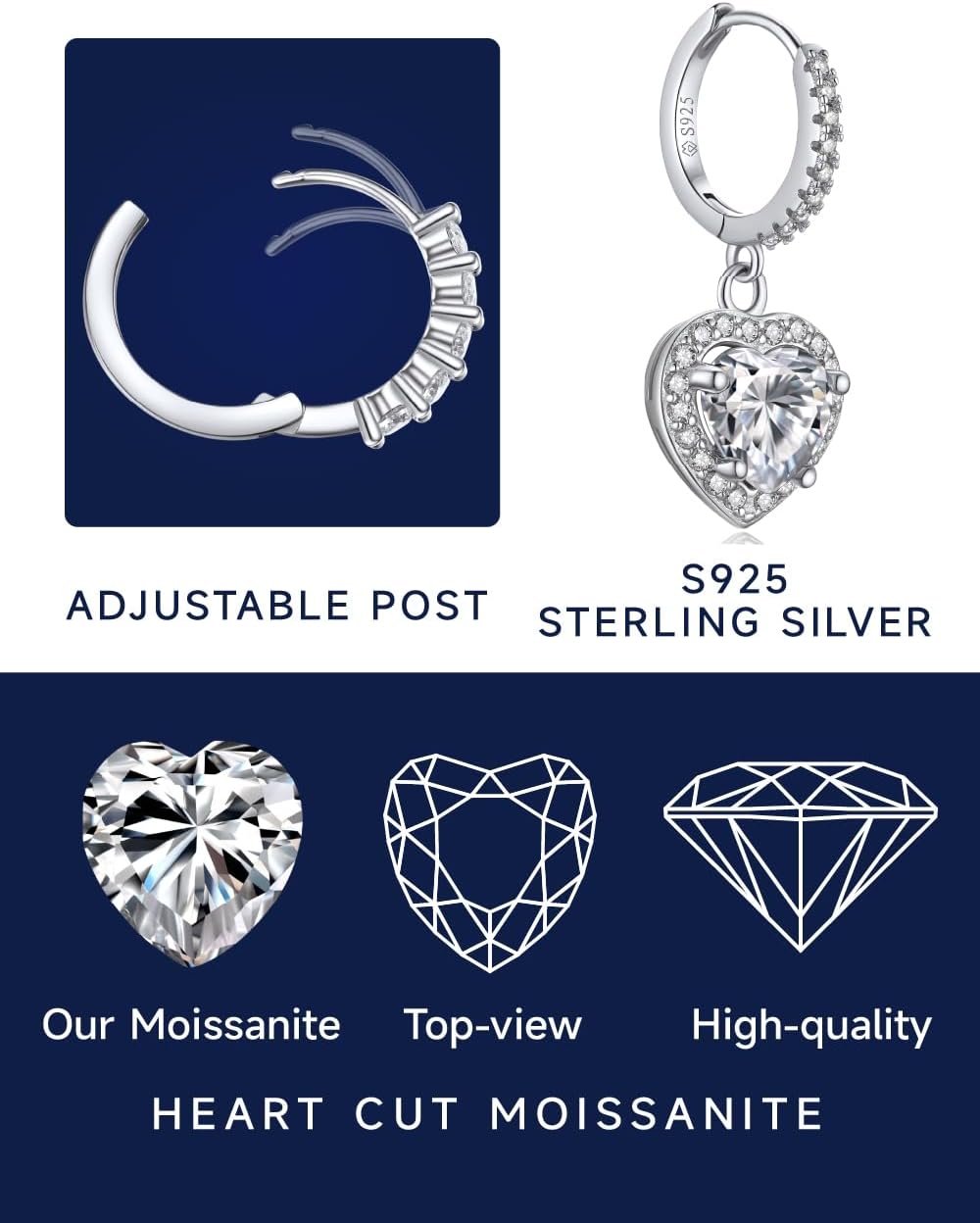 Detalle 2 de MomentWish Orecchini Moissanite 0,6 ct 💍