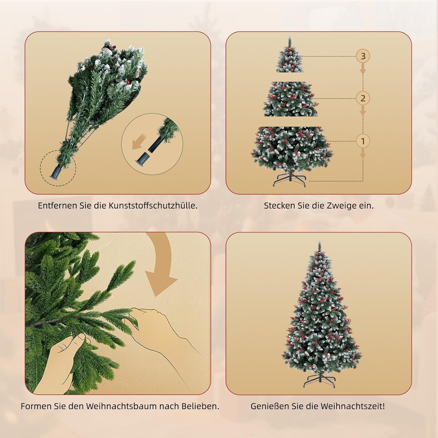 Thumbnail 6 de YOUDENOVA Sapin de Noël 150 cm 🎄