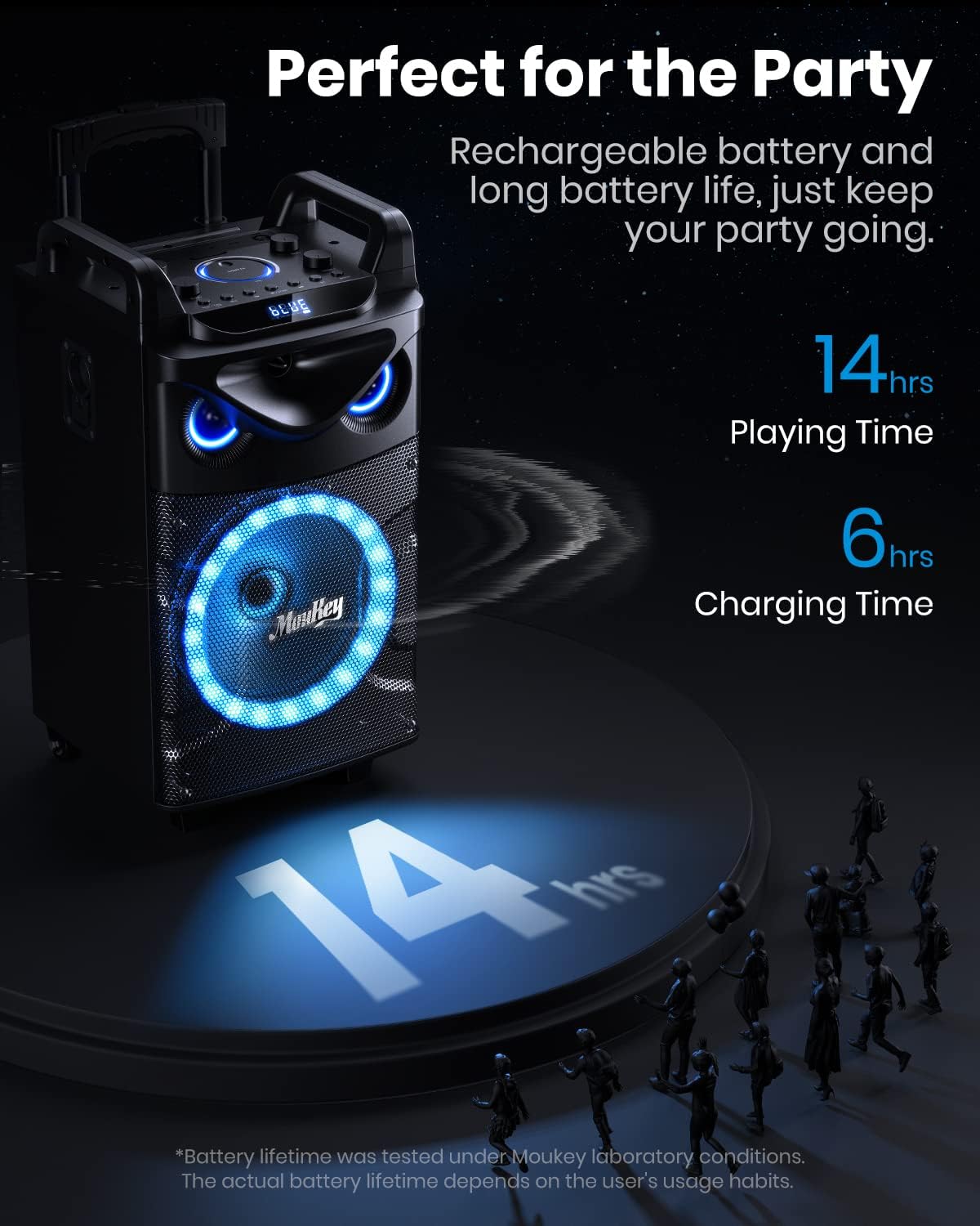 Detalle 2 de Moukey Karaoke Machine with 10-inch Woofer