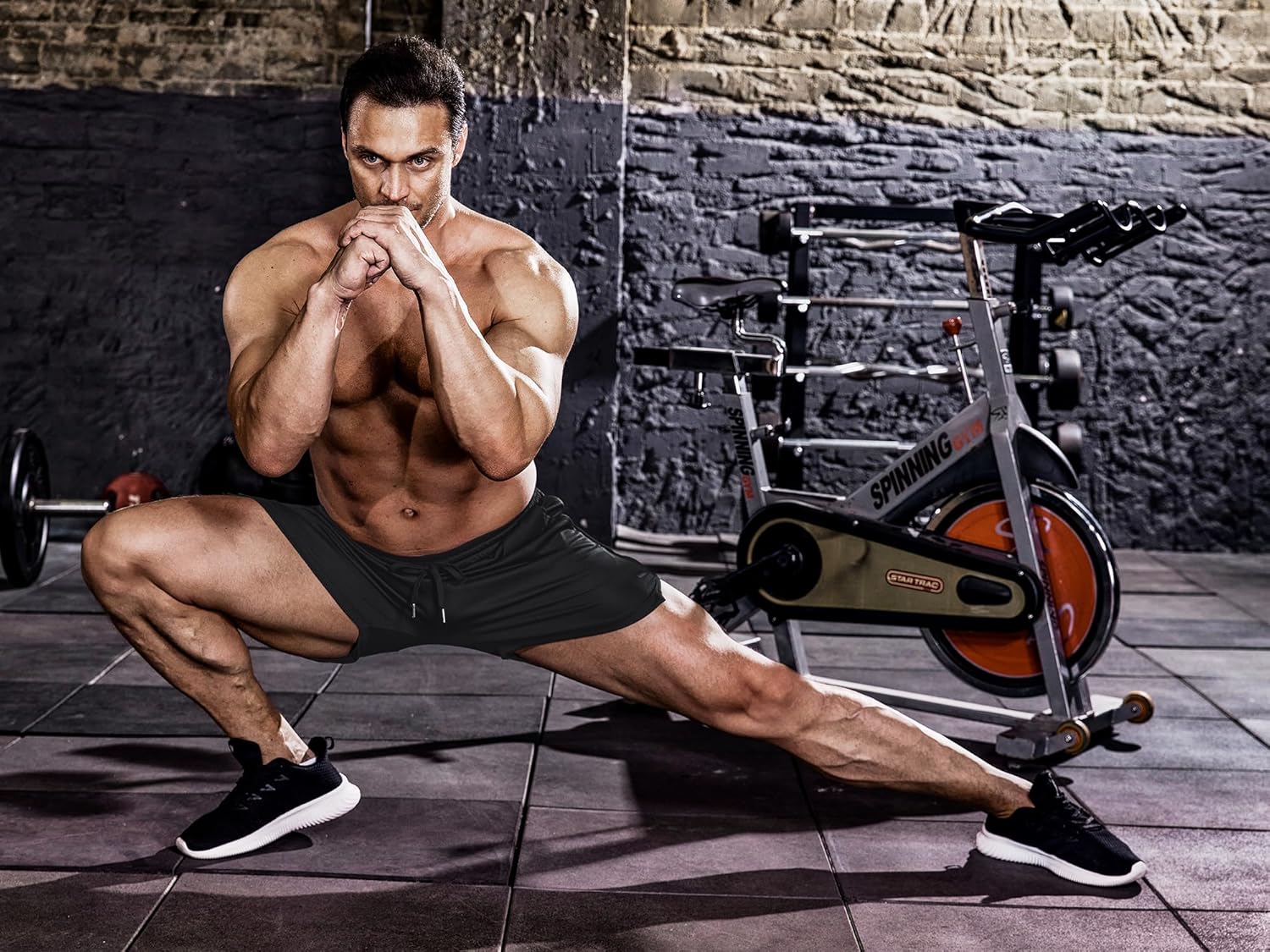 Detalle de COOFANDY 2 Pack Gym Workout Shorts 5 Inch