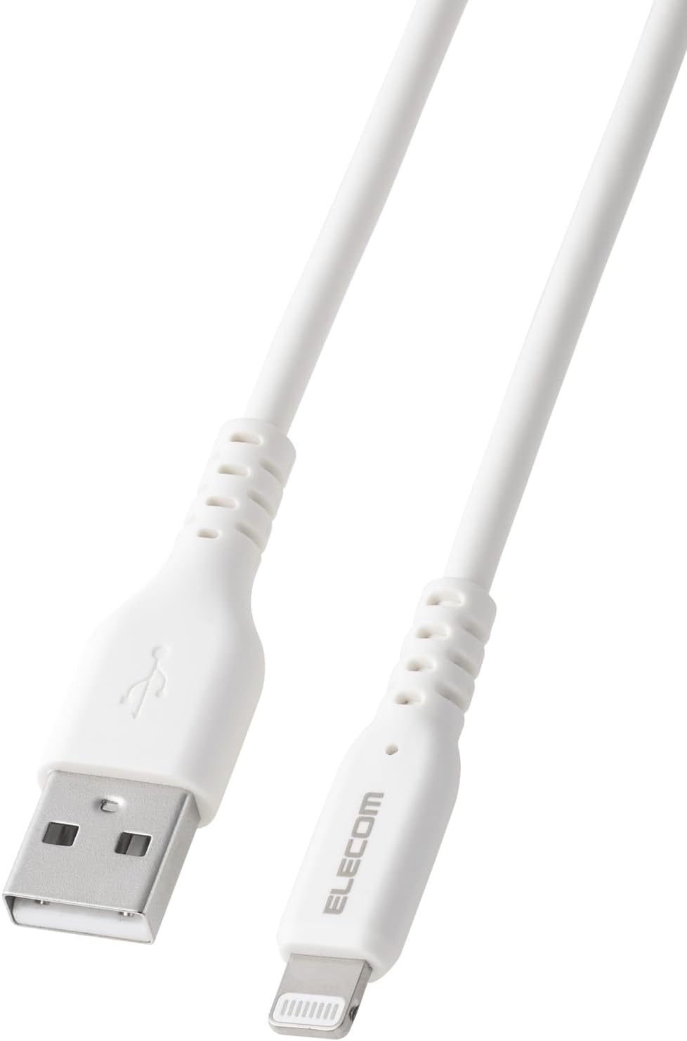Detalle de エレコム MPA-UALECD10WH Lightningケーブル 1m USB-A・最大12W対応 ホワイト
