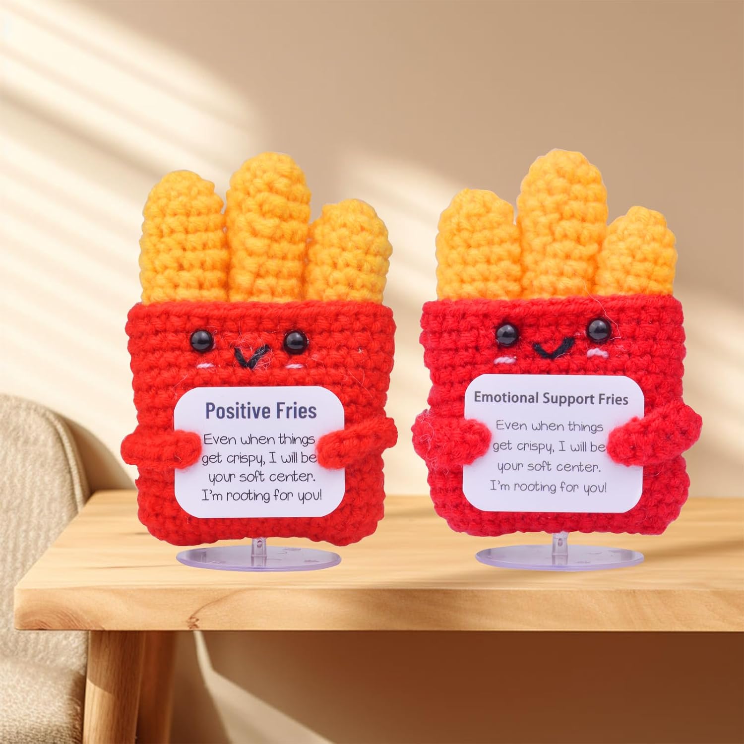 Detalle 2 de Mwmoeen handgemachte Pommes-Deko Geschenk