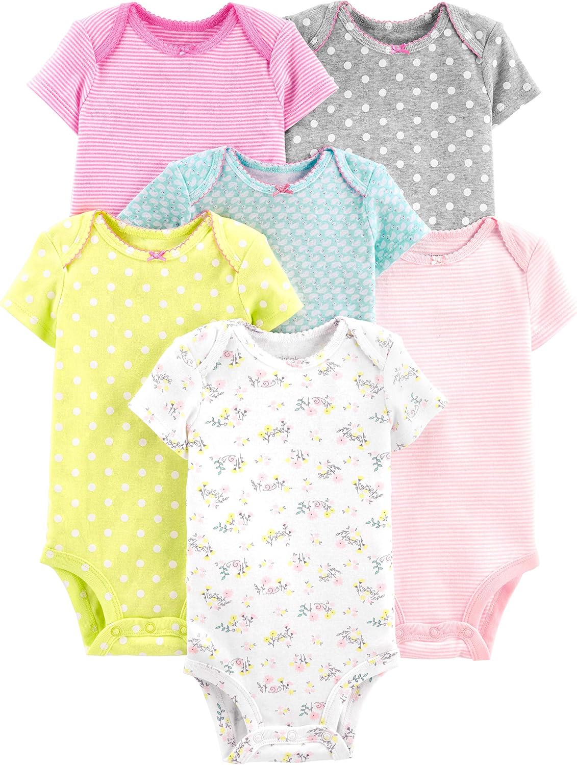 Thumbnail 6 de Simple Joys Baby-Girls bodysuits 6-pack